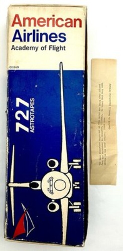 Vintage American Airlines Academy Of Flight Astrotapes Boeing 727 RARE 1969
